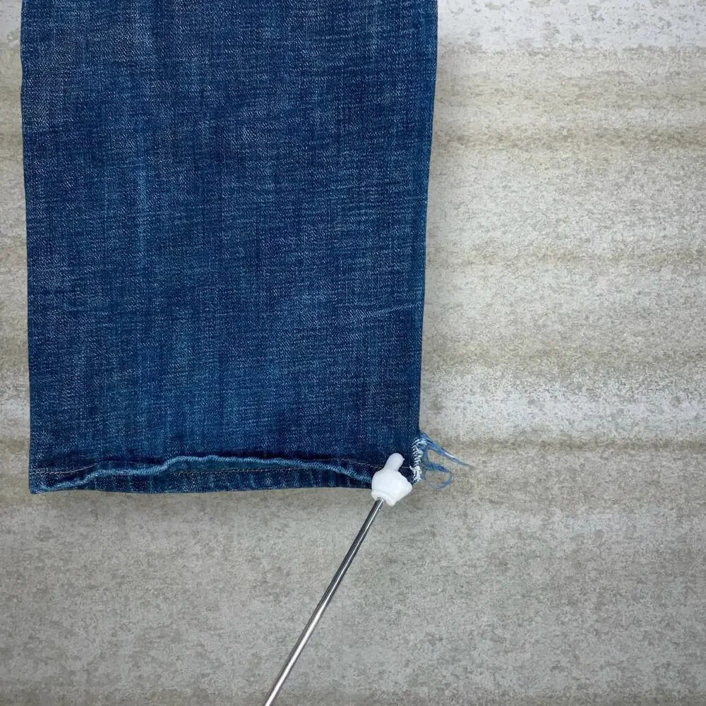 Vintage Y2K Levis Jeans 501 38x30 Regular Straight Leg Fit Dark Wash Button Fly